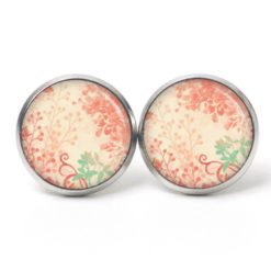 Ohrstecker, Ohrhänger, Clipse & Druckknopf - Motiv Vintage Blütenzauber Rosé  - Schmuck aus Edelstahl