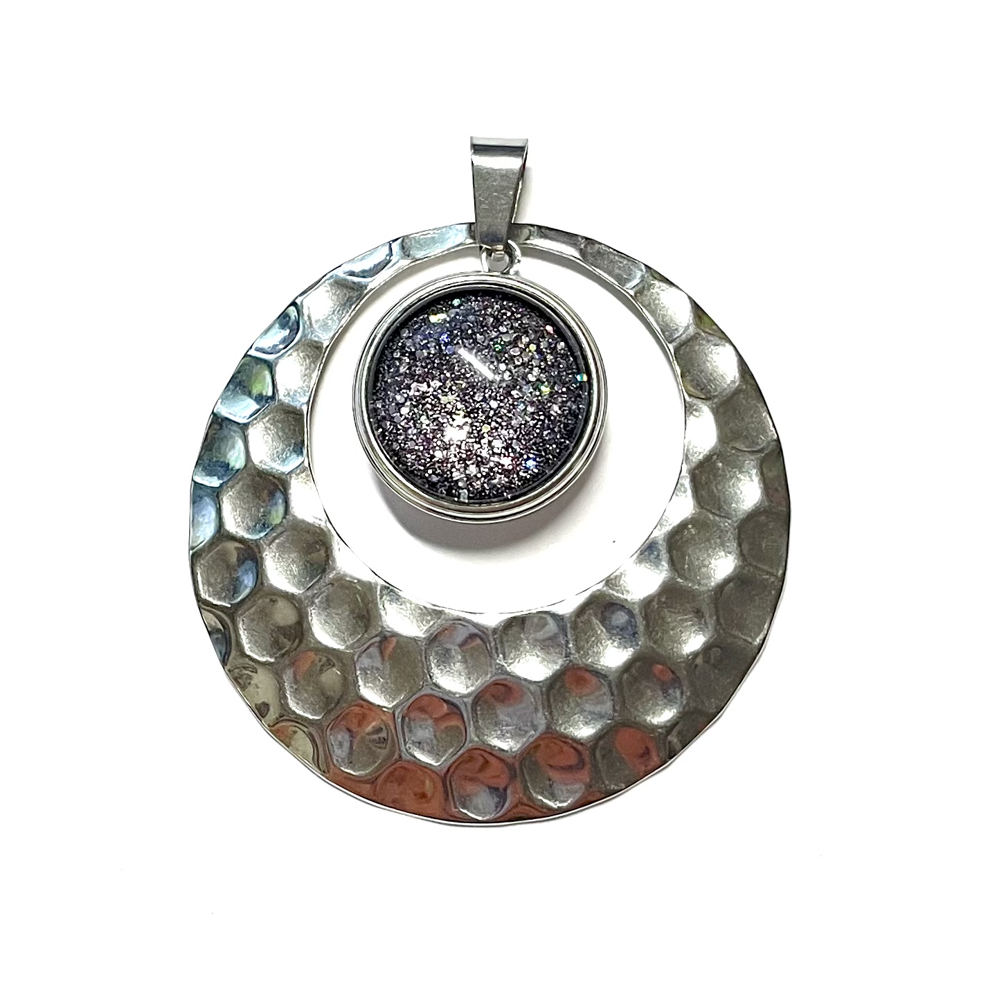 Großer Druckknopf Anhänger Edelstahl für 16mm Druckknopf Großer Druckknopf Anhänger Edelstahl für 16mm Druckknopf