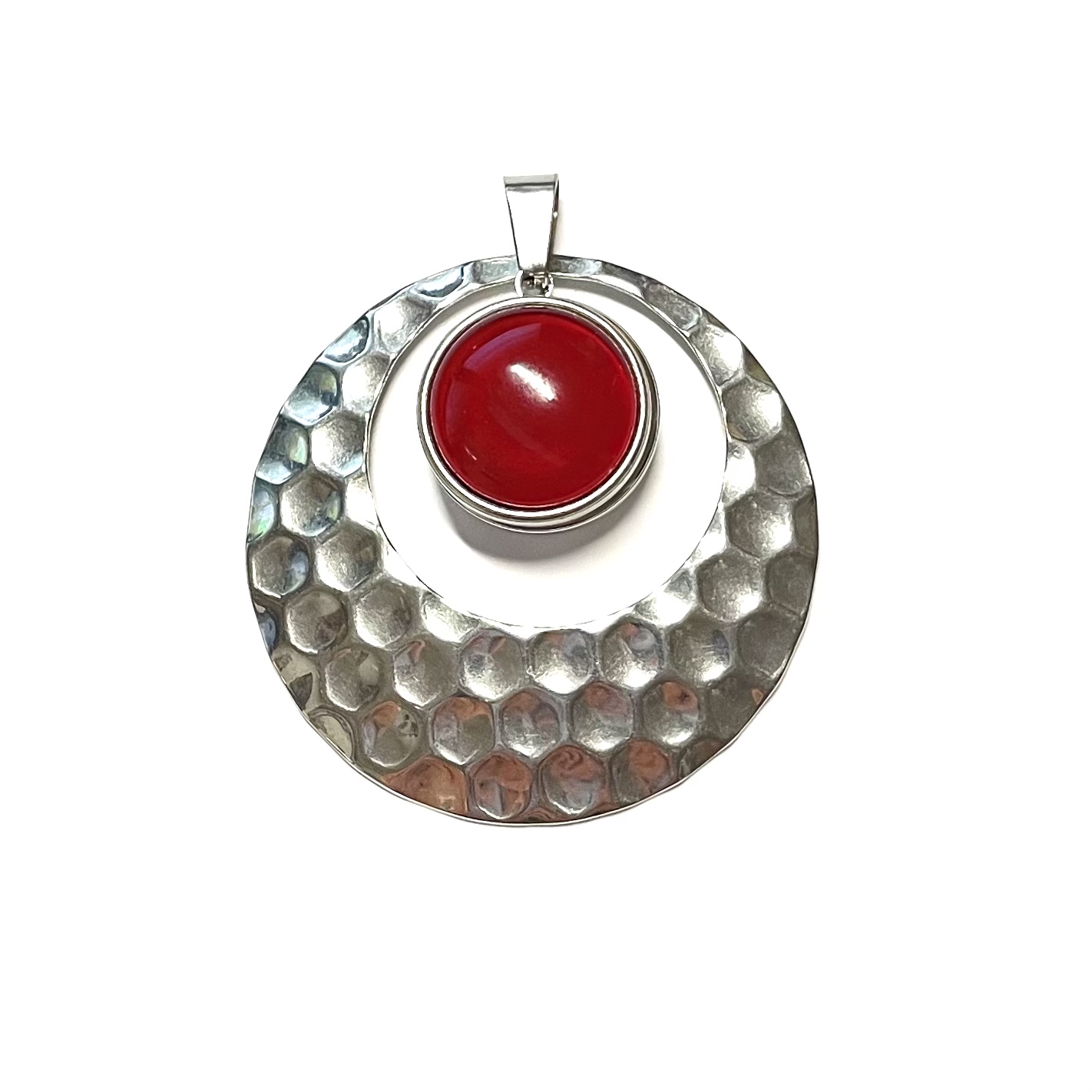 Großer Druckknopf Anhänger Edelstahl für 16mm Druckknopf Großer Druckknopf Anhänger Edelstahl für 16mm Druckknopf