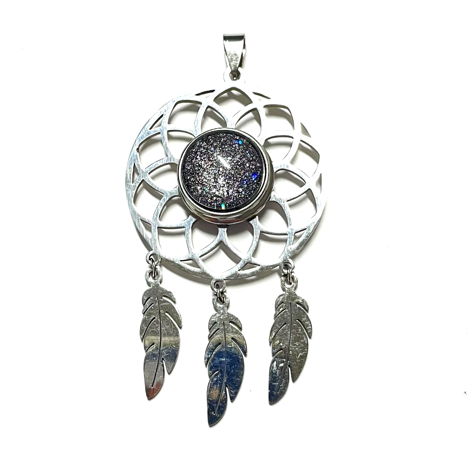 Großer Traumfänger Druckknopf Anhänger für 16mm Druckknopf Großer Traumfänger Druckknopf Anhänger für 16mm Druckknopf