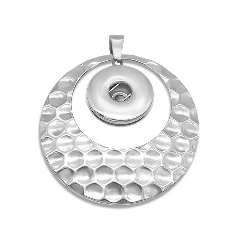 Großer Druckknopf Anhänger Edelstahl für 16mm Druckknopf Großer Druckknopf Anhänger Edelstahl für 16mm Druckknopf