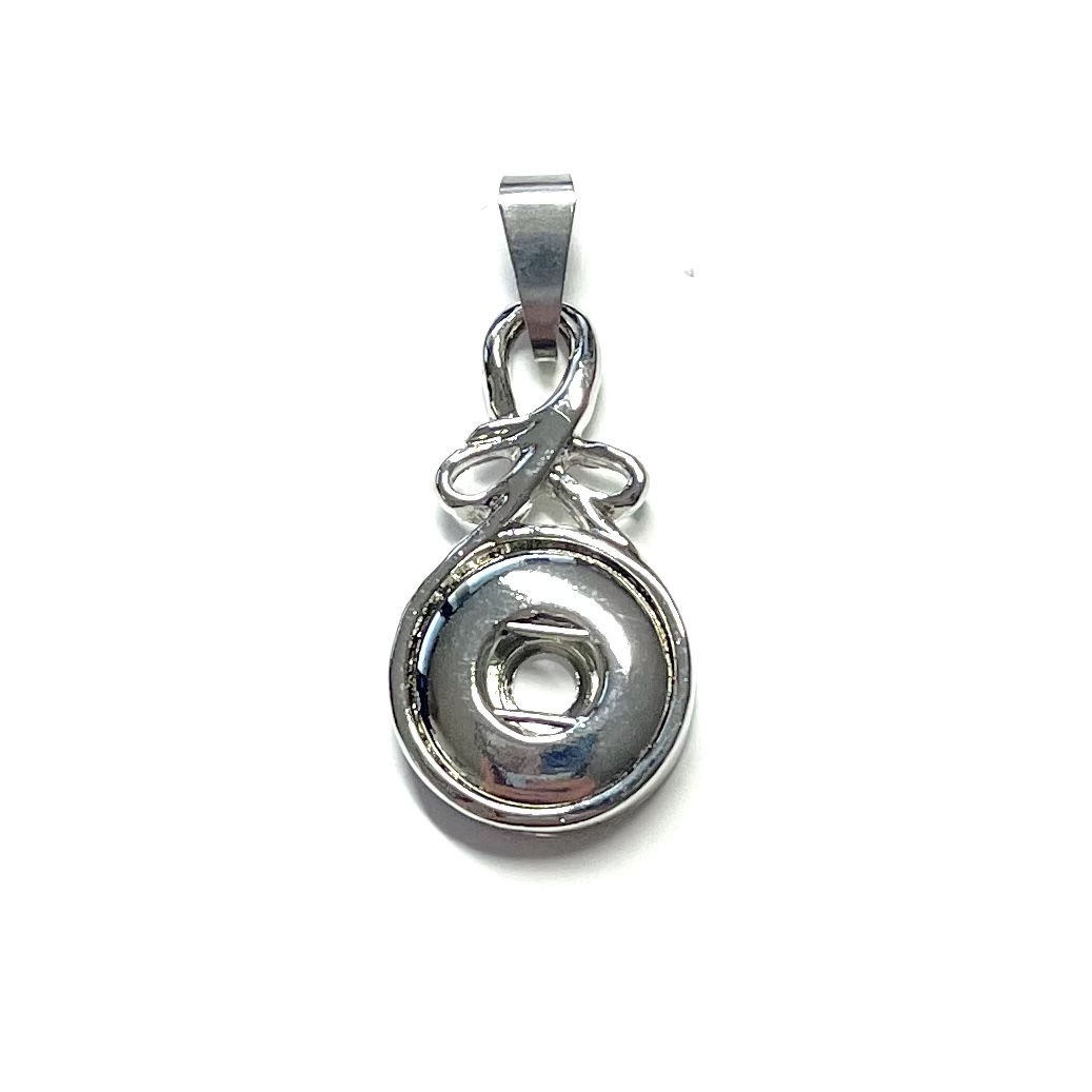 Kleiner Druckknopf Anhänger mit Schleife für 10mm Druckknopf Kleiner Druckknopf Anhänger mit Schleife für 10mm Druckknopf