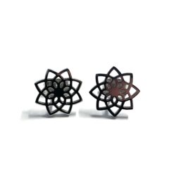 Mini Mandala Ohrstecker Edelstahl – Kleine silberne Ohrringe | Kinder Ohrstecker & Minimalistisch | Just Trisha