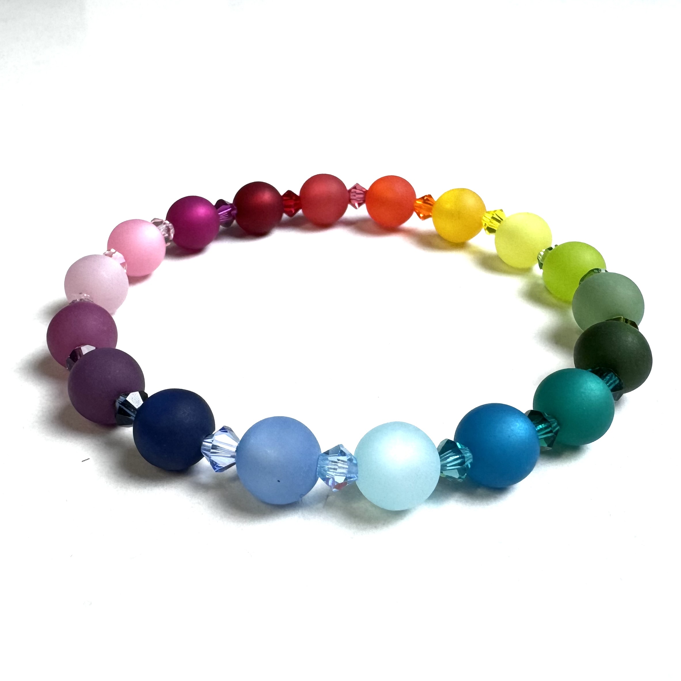 Polaris Regenbogen Armband – LGBTGIA+ – stabiles Gummiband – Handmade Polaris Regenbogen Armband - LGBTGIA+ – stabiles Gummiband - Handmade