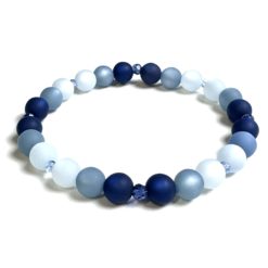 Polaris Armband Ombré Blau – stabiles Gummiband – Handmade Polaris Armband Ombré Blau – stabiles Gummiband - Handmade