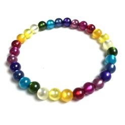 Polaris glänzend Regenbogen Armband – LGBTGIA+ – stabiles Gummiband – Handmade Polaris glänzend Regenbogen Armband - LGBTGIA+ – stabiles Gummiband - Handmade