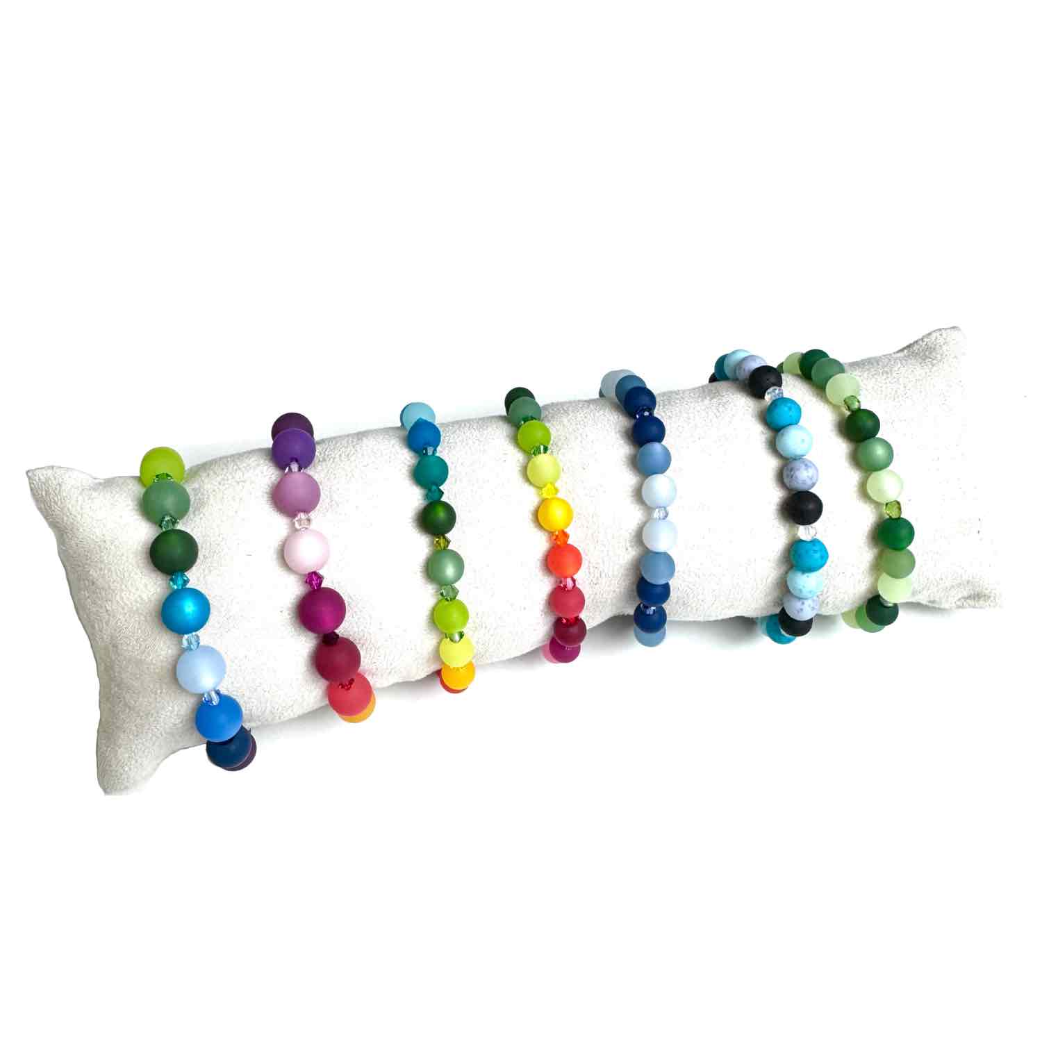 Polaris Armband schwarz türkis blau – stabiles Gummiband – Handmade Polaris glänzend Regenbogen Armband - LGBTGIA+ – stabiles Gummiband - Handmade