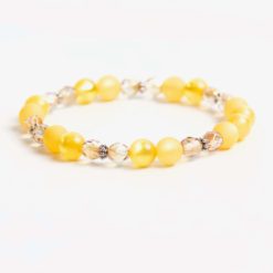 Perlen Armband gelbe Sonne – stabiles Gummiband – Handmade Perlen Armband gelbe Sonne – stabiles Gummiband - Handmade