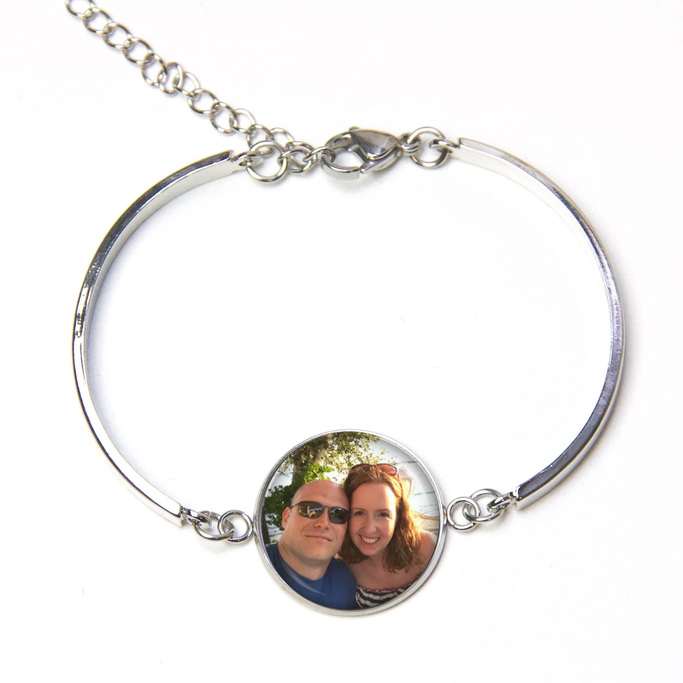 Edelstahl Armband mit deinem Foto personalisiert – 20mm Edelstahl Armband mit deinem Foto personalisiert - 20mm