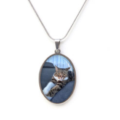 Kette Oval mit deinem Foto personalisiert - persönliches Geschenk