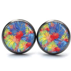 Ohrstecker, Ohrhänger, Clipse & Druckknopf – Motiv Karibik Sommer Tropen – Schmuck aus Edelstahl Ohrstecker, Ohrhänger, Clipse & Druckknopf – Motiv Karibik Sommer Tropen – Schmuck aus Edelstahl