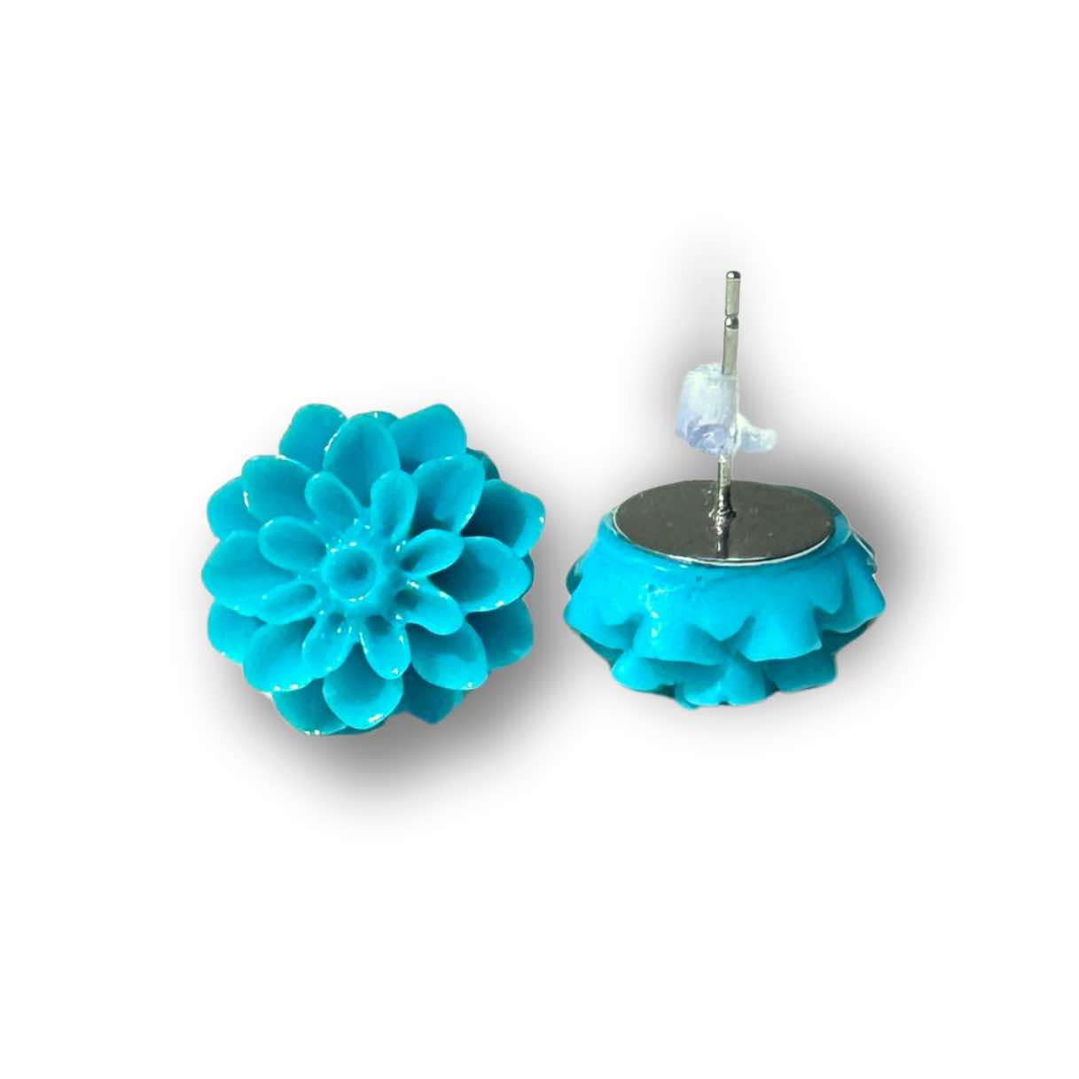 Große Chrysanthemen Ohrstecker Petrol – Handmade Edelstahl | Blumenohrringe von Just Trisha | Kleine Auflage Geschenkidee Große Chrysanthemen Ohrstecker Petrol - Handmade Edelstahl | Blumenohrringe von Just Trisha | Kleine Auflage Geschenkidee