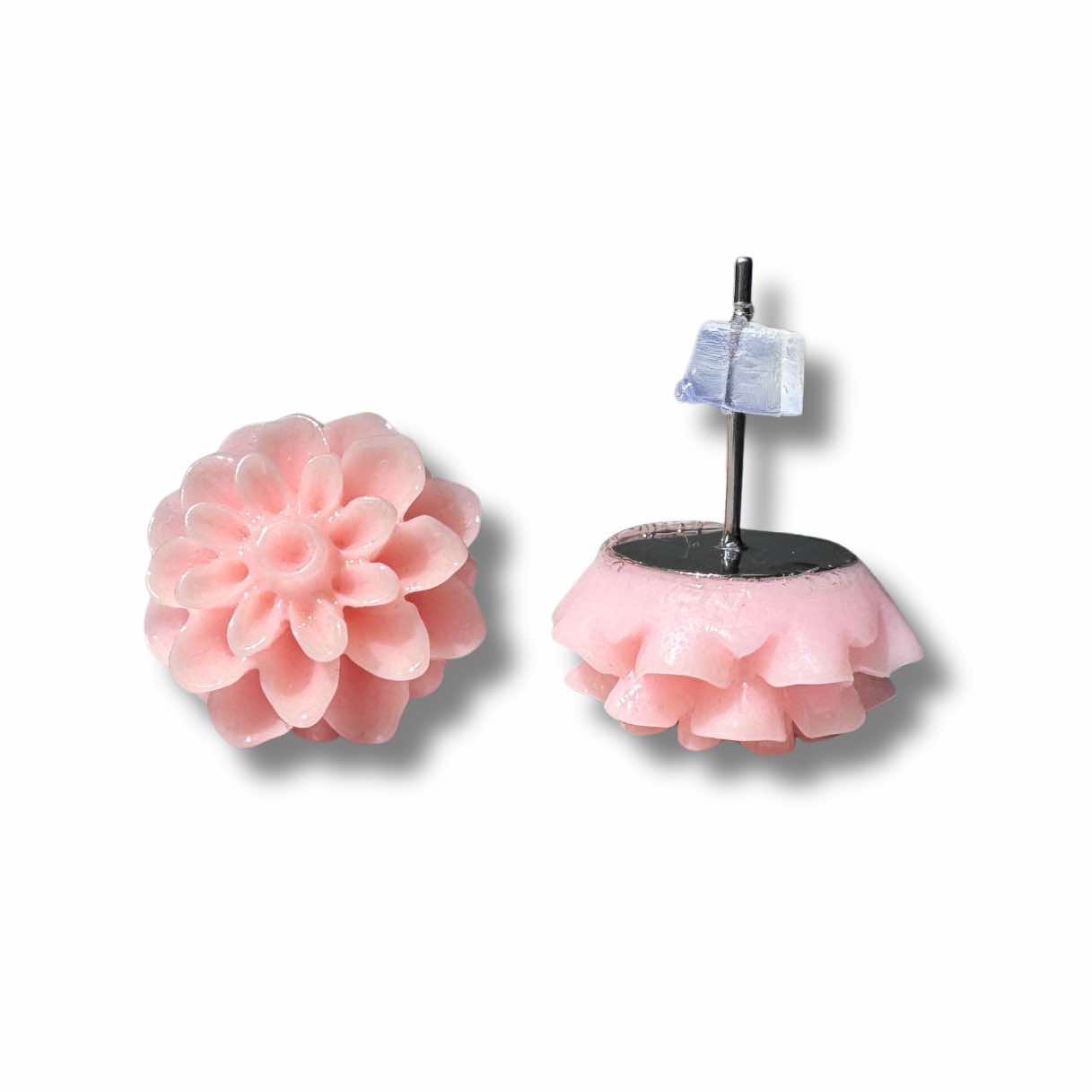 Große Chrysanthemen Ohrstecker Rosa – Handmade Edelstahl | Blumenohrringe von Just Trisha | Kleine Auflage Geschenkidee Große Chrysanthemen Ohrstecker Rosa - Handmade Edelstahl | Blumenohrringe von Just Trisha | Kleine Auflage Geschenkidee