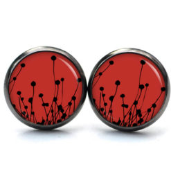 Ohrstecker, Ohrhänger, Clipse & Druckknopf – Motiv abstrakte Blumen Rot Schwarz – Schmuck aus Edelstahl (Kopie) Ohrstecker, Ohrhänger, Clipse & Druckknopf – Motiv abstrakte Blumen Rot Schwarz – Schmuck aus Edelstahl (Kopie)