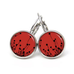Ohrstecker, Ohrhänger, Clipse & Druckknopf – Motiv abstrakte Blumen Rot Schwarz – Schmuck aus Edelstahl (Kopie) Ohrstecker, Ohrhänger, Clipse & Druckknopf – Motiv abstrakte Blumen Rot Schwarz – Schmuck aus Edelstahl (Kopie)