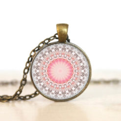 Ohrstecker, Ohrhänger, Clipse & Druckknopf – Motiv Zartes Mandala Rosa Creme – Schmuck aus Edelstahl Ohrstecker, Ohrhänger, Clipse & Druckknopf – Motiv Zartes Mandala Rosa Creme – Schmuck aus Edelstahl