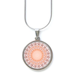 Ohrstecker, Ohrhänger, Clipse & Druckknopf – Motiv Zartes Mandala Apricot – Schmuck aus Edelstahl Ohrstecker, Ohrhänger, Clipse & Druckknopf - Motiv Zartes Mandala Apricot - Schmuck aus Edelstahl