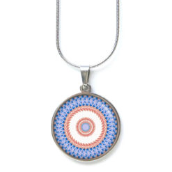 Ohrstecker, Ohrhänger, Clipse & Druckknopf – Motiv Kaleidoskop Mandala Blau Koralle – Schmuck aus Edelstahl Ohrstecker, Ohrhänger, Clipse & Druckknopf - Motiv Kaleidoskop Mandala Blau Koralle - Schmuck aus Edelstahl