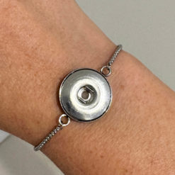 Druckknopf Armband aus Edelstahl für 16 mm Druckknöpfe Druckknopf Armband aus Edelstahl für 16 mm Druckknöpfe
