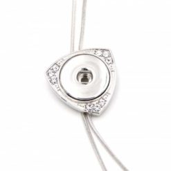 Verstellbare Y-Kette in Dreieckig mit Strass für 16mm Druckknopf