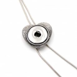 Verstellbare Y-Kette Herz für 16mm Druckknopf