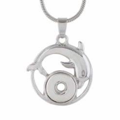 Druckknopf Anhänger Delphin für 10mm mini Druckknopf