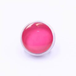 Druckknopf handbemalt fuchsia flash pink für Druckknopfschmuck