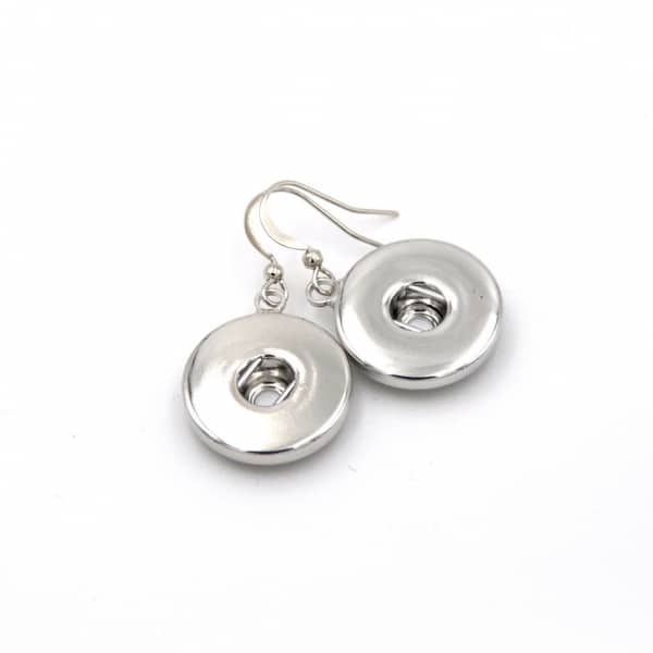 Druckknopf Ohrhänger für 16mm Druckknöpfe Edelstahl Druckknopf Ohrhänger für 16mm Druckknöpfe Edelstahl