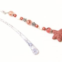Lesezeichen in rotbraunen mit Lava Stern – Bücherwurm – Geschenkidee Lesezeichen in rotbraunen mit Lava Stern - Bücherwurm - Geschenkidee