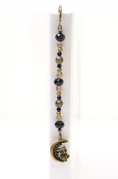 Lesezeichen Bronze mit Blumen und Eule in braun schwarz – Geschenk Lehrer Lesezeichen Bronze mit Blumen und Eule in braun schwarz - Geschenk Lehrer