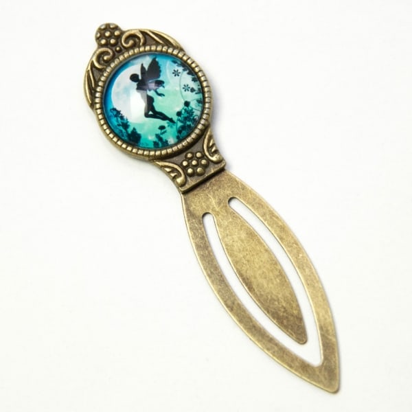 Lesezeichen Klammer Vollmond mit Elfe Lesezeichen Klammer Vollmond mit Elfe