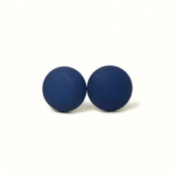 Blau dunkelblau matte Polaris Ohrstecker Ohrhänger Clipse