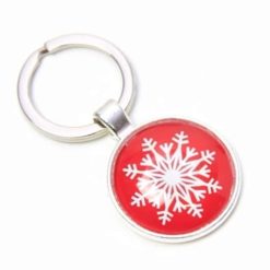 Schlüsselanhänger roter Weihnachtsstern