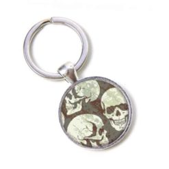 Schlüsselanhänger Totenkopf mal drei
