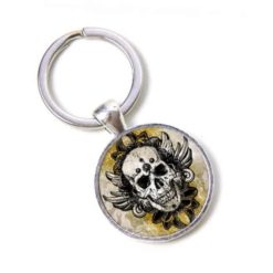 Schlüsselanhänger lachender Totenkopf