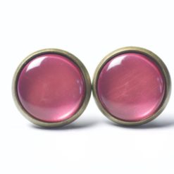 Ohrstecker, Ohrhänger, Clipse & Druckknopf – handbemalt rosé rosa metallic – Schmuck aus Edelstahl Ohrstecker, Ohrhänger, Clipse & Druckknopf – handbemalt rosé rosa metallic – Schmuck aus Edelstahl