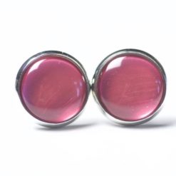 Ohrstecker, Ohrhänger, Clipse & Druckknopf – handbemalt rosé rosa metallic – Schmuck aus Edelstahl Ohrstecker, Ohrhänger, Clipse & Druckknopf – handbemalt rosé rosa metallic – Schmuck aus Edelstahl