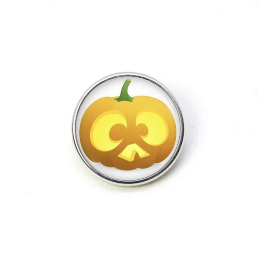 Druckknopf Ohrstecker Ohrhänger Clipse lustiger Halloween Kürbis