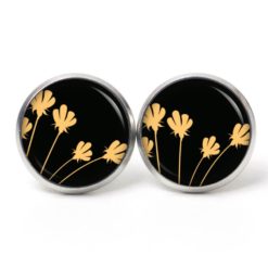 Druckknopf Ohrstecker Ohrhänger Clipse Blumen der Nacht