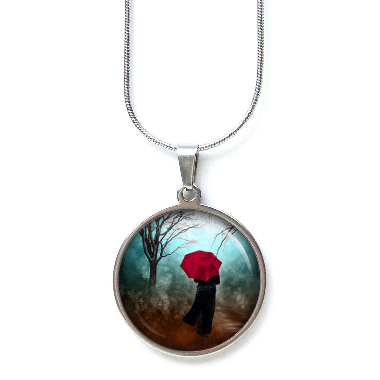 Ohrstecker, Ohrhänger, Clipse & Druckknopf – Motiv roter Schirm Regenschirm – Schmuck aus Edelstahl Ohrstecker, Ohrhänger, Clipse & Druckknopf – Motiv roter Schirm Regenschirm – Schmuck aus Edelstahl