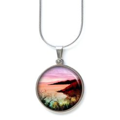 Kette Sonnenaufgang am Meer - Edelstahl