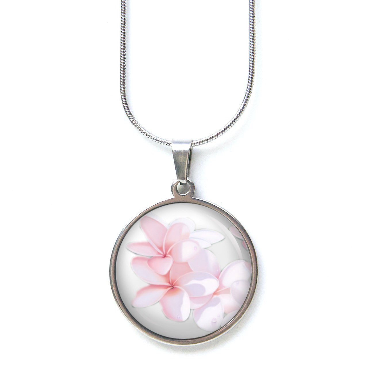 Ohrstecker, Ohrhänger, Clipse & Druckknopf – Motiv zarte Frangipani Blüten – Schmuck aus Edelstahl Ohrstecker, Ohrhänger, Clipse & Druckknopf – Motiv zarte Frangipani Blüten – Schmuck aus Edelstahl