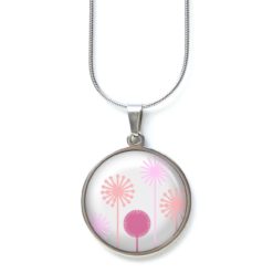 Kette rosa Löwenzahn Pusteblume