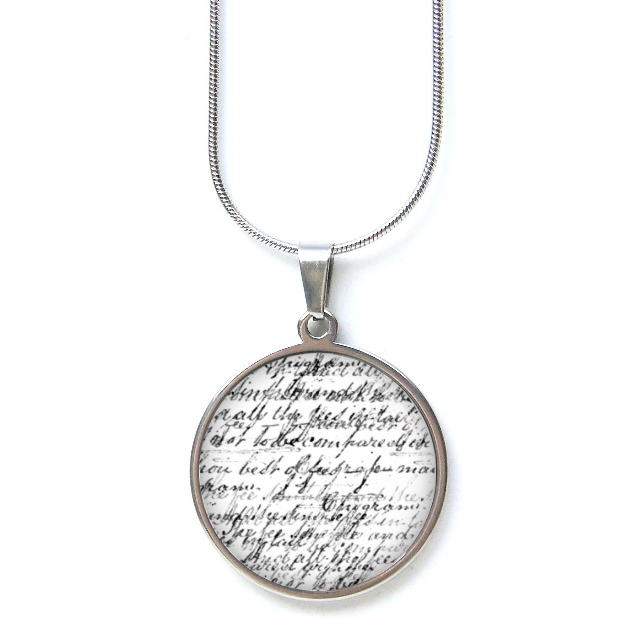 Ohrstecker, Ohrhänger, Clipse & Druckknopf – Motiv alte Schrift in schwarz weiß – Schmuck aus Edelstahl Ohrstecker, Ohrhänger, Clipse & Druckknopf – Motiv alte Schrift in schwarz weiß – Schmuck aus Edelstahl