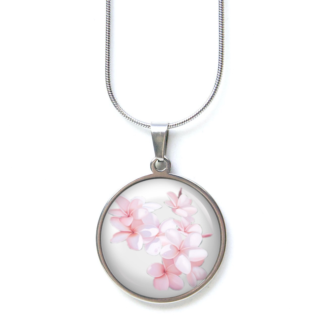 Ohrstecker, Ohrhänger, Clipse & Druckknopf – Motiv romantische Frangipani Blüten – Schmuck aus Edelstahl Ohrstecker, Ohrhänger, Clipse & Druckknopf – Motiv romantische Frangipani Blüten – Schmuck aus Edelstahl