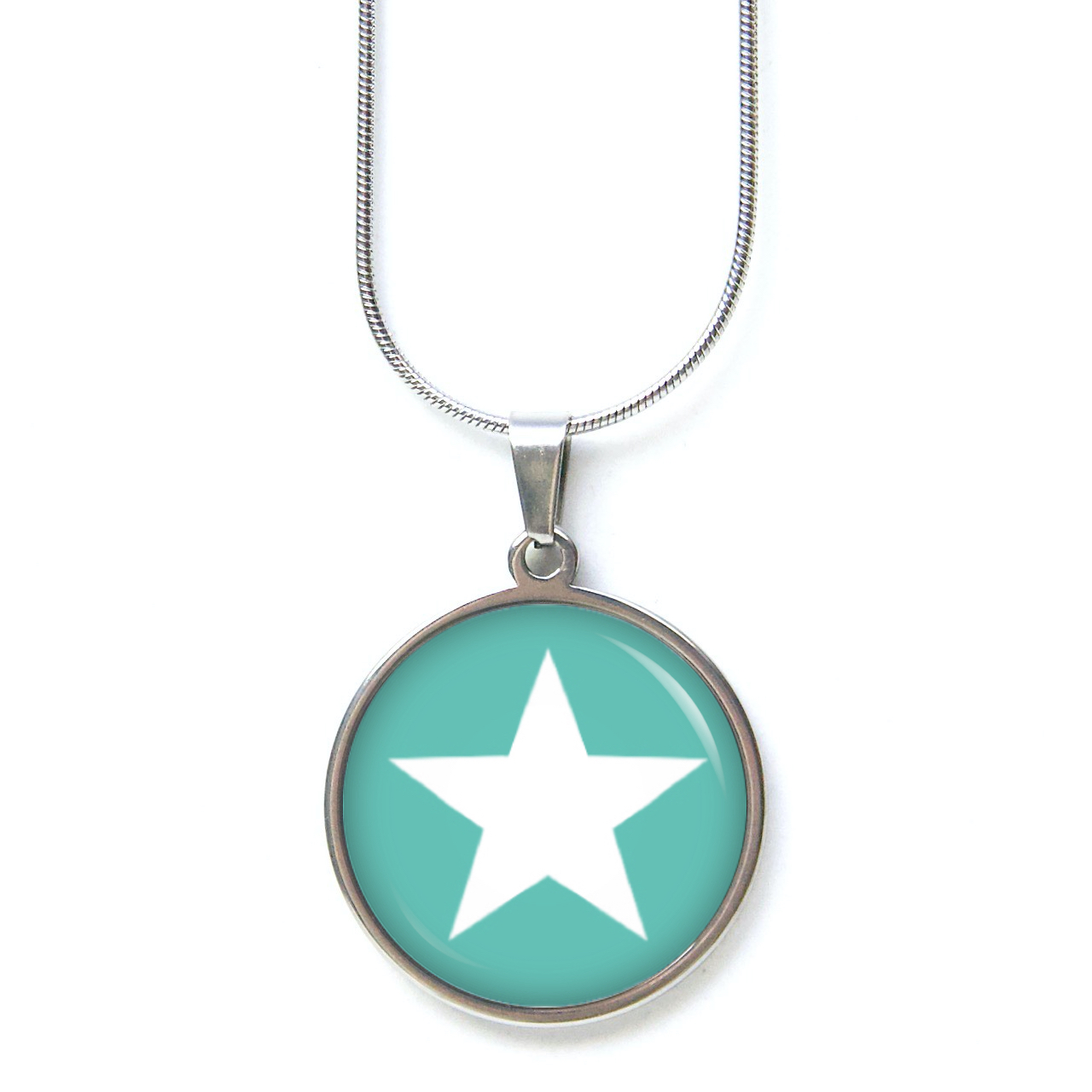 Ohrstecker, Ohrhänger, Clipse & Druckknopf – Motiv türkiser Stern – Schmuck aus Edelstahl Ohrstecker, Ohrhänger, Clipse & Druckknopf – Motiv türkiser Stern – Schmuck aus Edelstahl