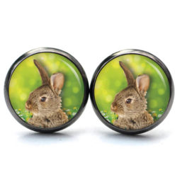 Druckknopf / Ohrstecker / Ohrhänger Osterhase Ostern Hase