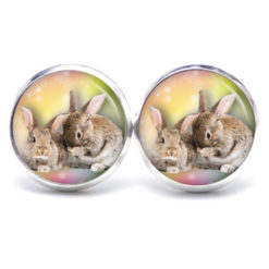 Druckknopf / Ohrstecker / Ohrhänger Osterhase Ostern Hase