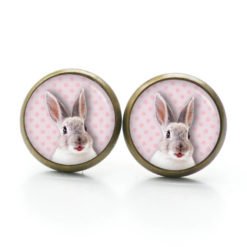 Druckknopf Ohrstecker Ohrhänger Osterhase Ostern Hase