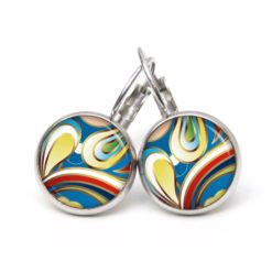Ohrringe mit buntem Muster